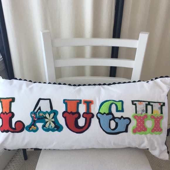 LAUGH Lumber Pillow handmade - Picture 5 of 8